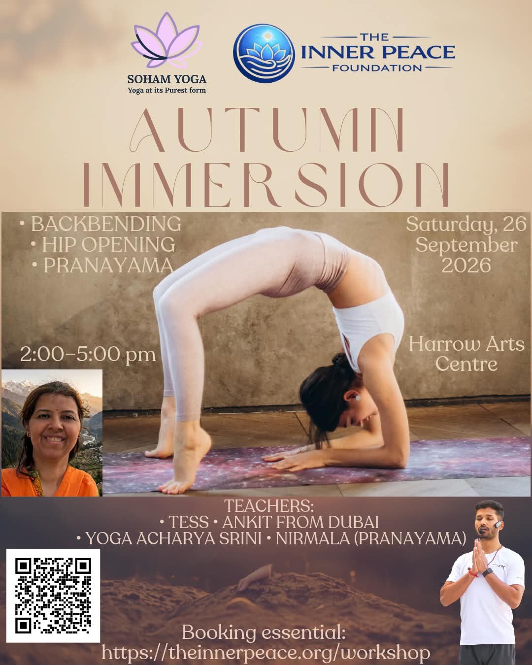 Autumn Inversion workshop programme for Saturday 26 September 2026